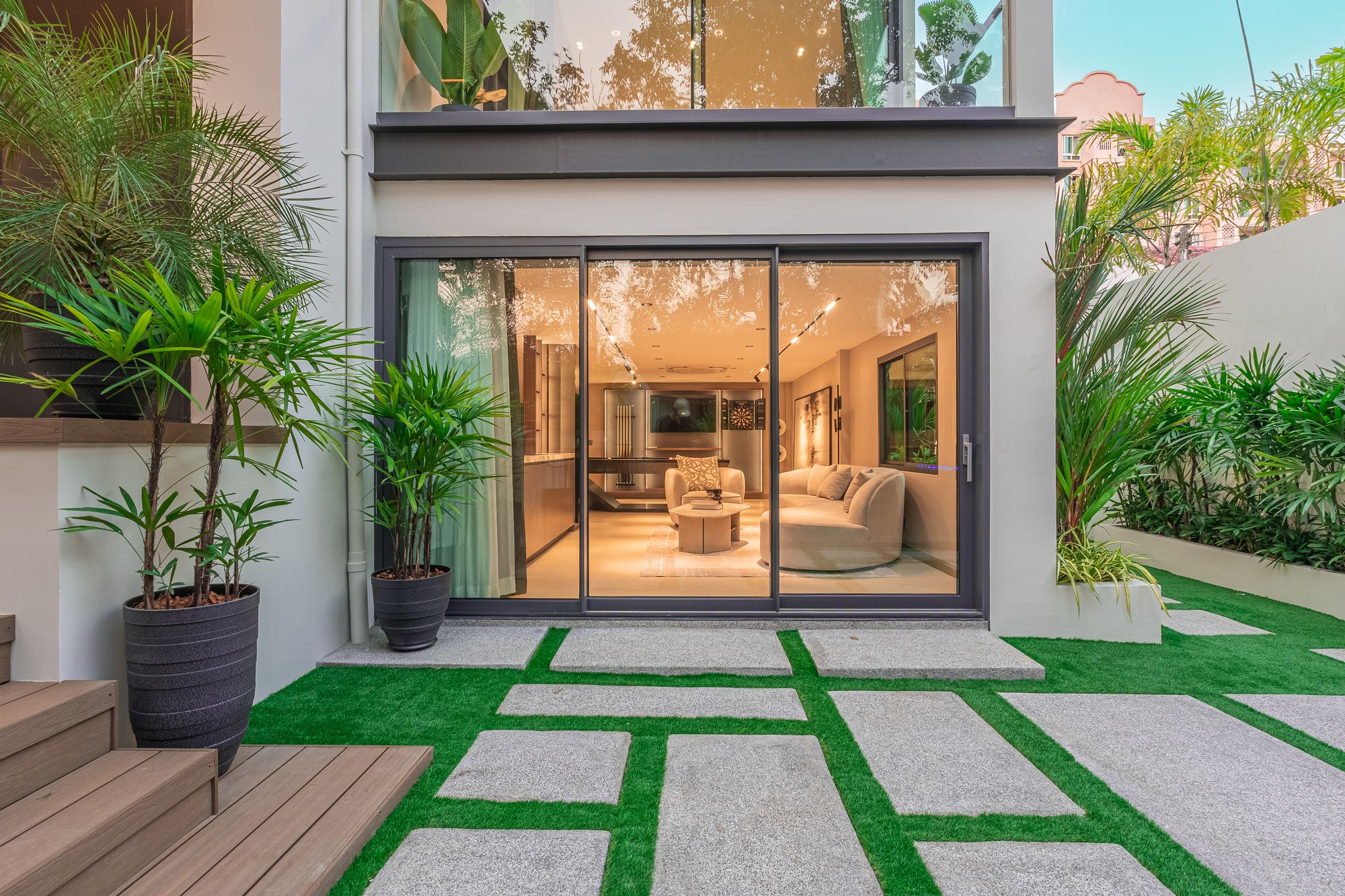 Games-room garden view
