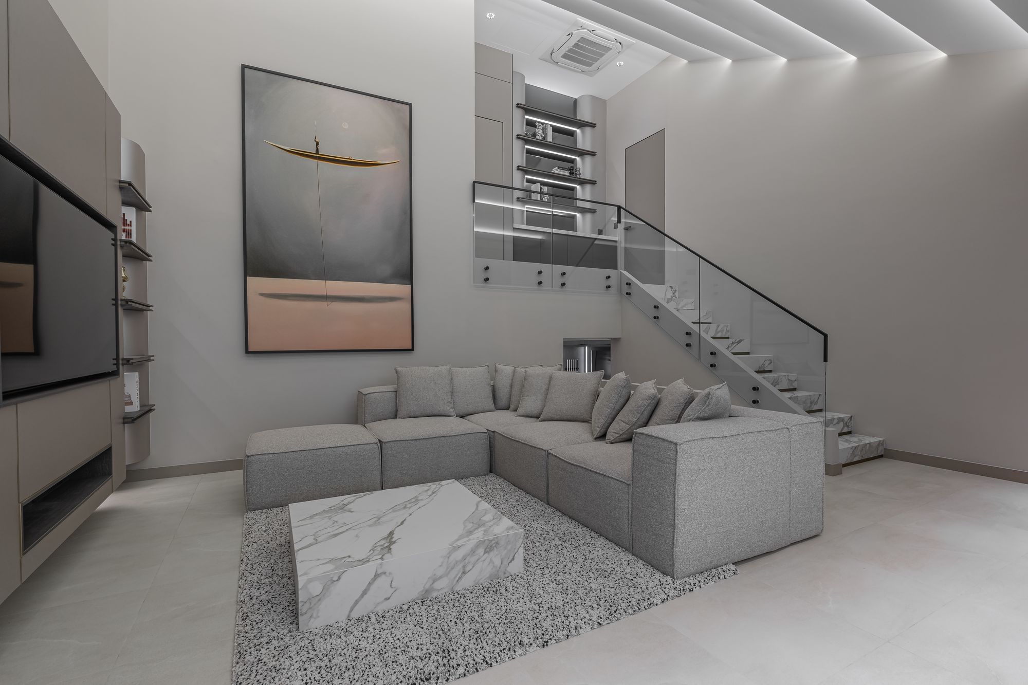 Living room & staircase